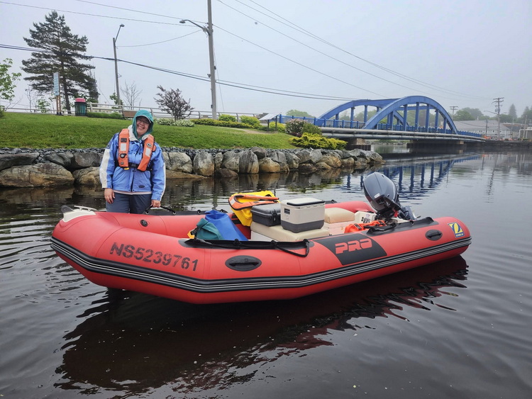 Kathleen MacAulay at Veterans Memorial Park in Liverpool, NS